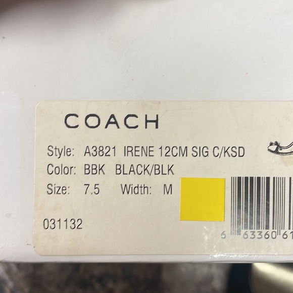 🖤NWT Coach Women’s Irene Wedge Size 7.5 Black🖤 - Picture 5 of 8